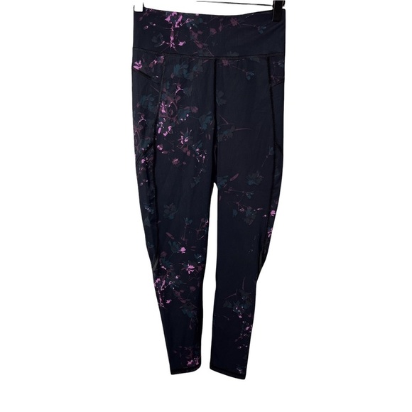 Sweaty Betty The Zero Gravity Black Daisy Print 7/8 Length Leggings Size XS - Picture 4 of 10